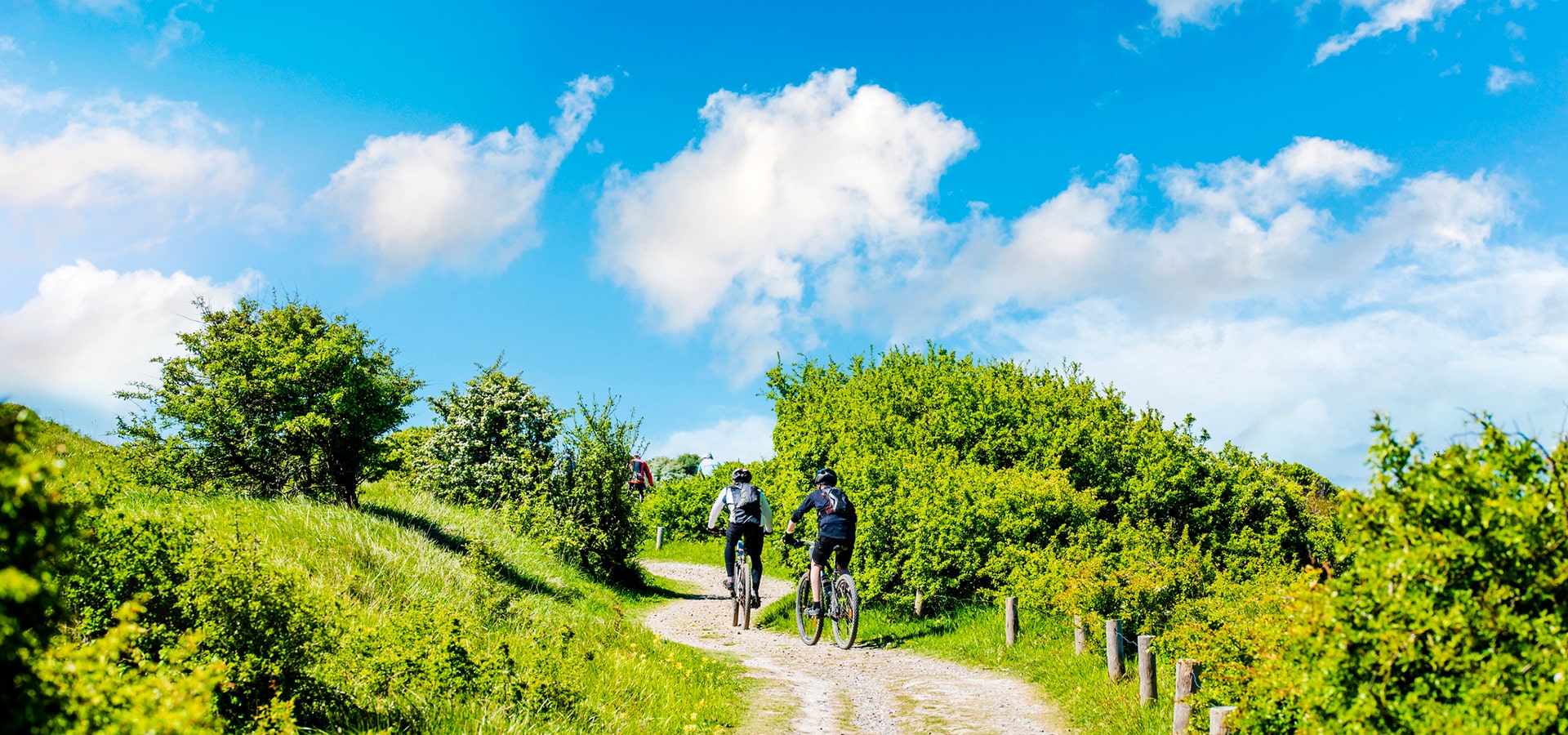 Due ragazzi che fanno bike tour